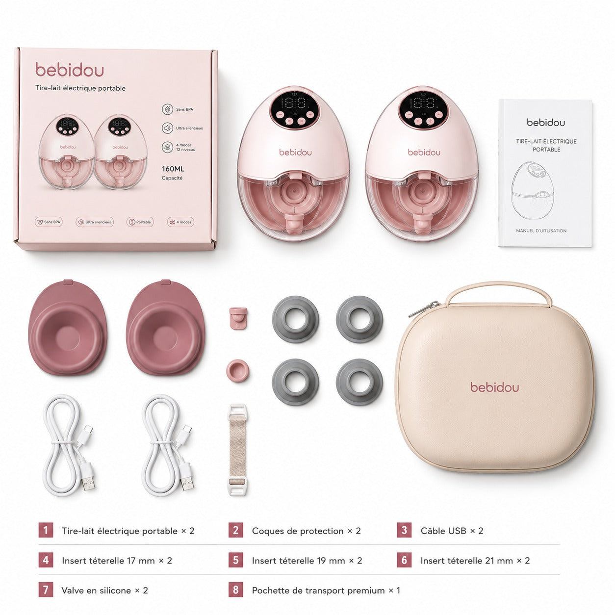 Bebidou Be'Libre™ - Tire lait mains libres